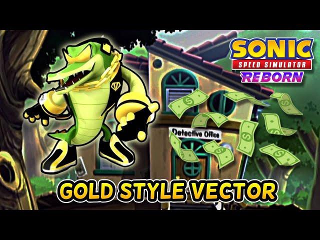 VECTOR goes GOLD STYLE in Sonic Speed Simulator Reborn