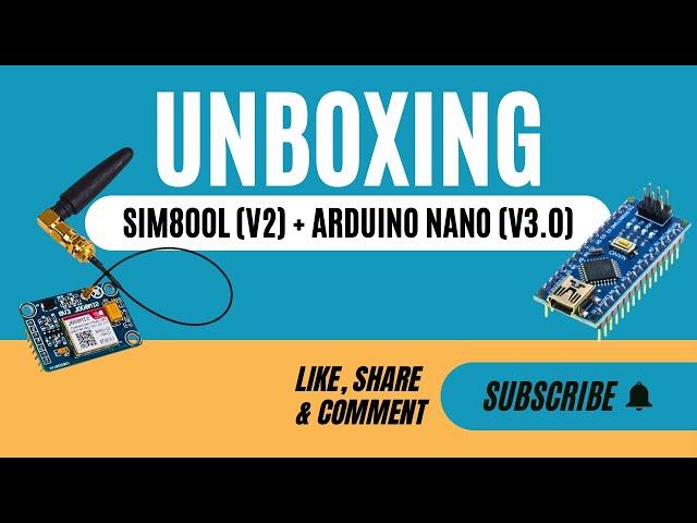 Unboxing SIM800L (V2) GSM | Arduino Nano (V3.0) #satisfying #unboxing #sim800l #gsm #arduino #new