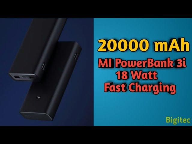 Mi Power Bank 3i 20000 mAh Super Fast Charging | Unboxing | Bigitec