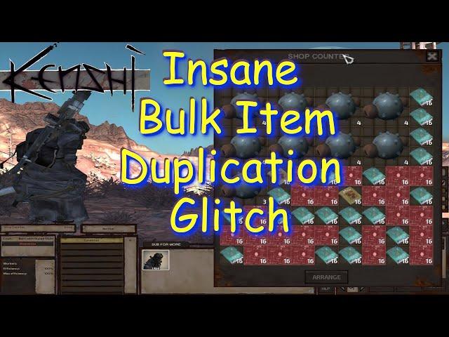 Kenshi Tips & Tricks - Bulk Item Duplication Glitch / Exploit