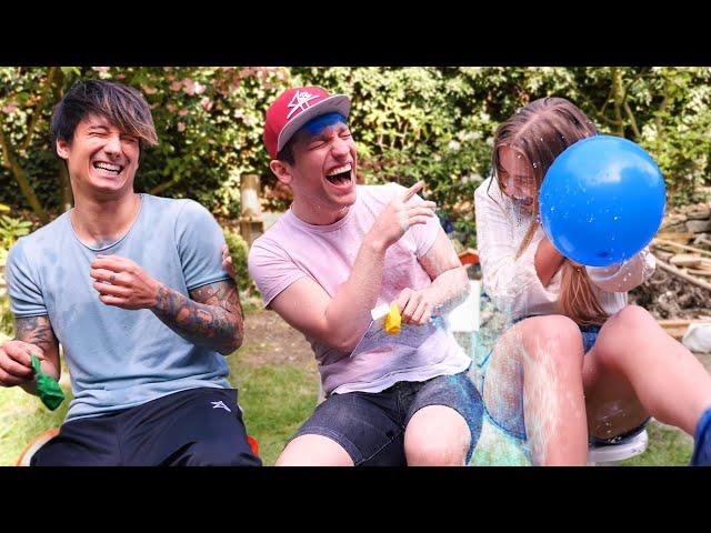 Helium Challenge mit Wasser Bestrafung | Mit Julia Beautx & Julien Bam