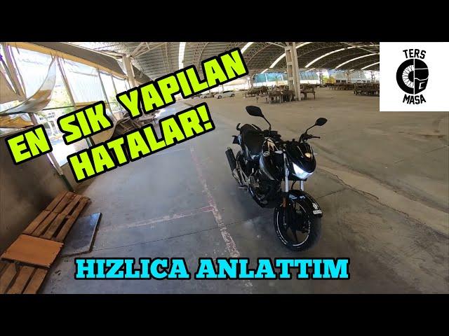 VİTESLİ MOTOSİKLET NASIL SÜRÜLÜR? - EN ÇOK YAPILAN HATALAR - Hızlıca Anlatım