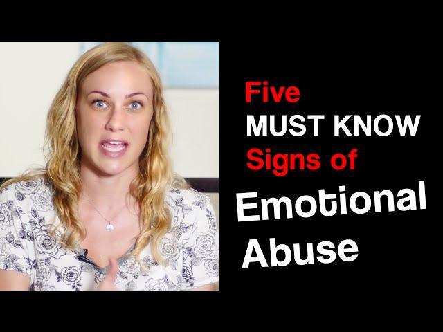 5 MUST KNOW SIGNS of EMOTIONAL ABUSE