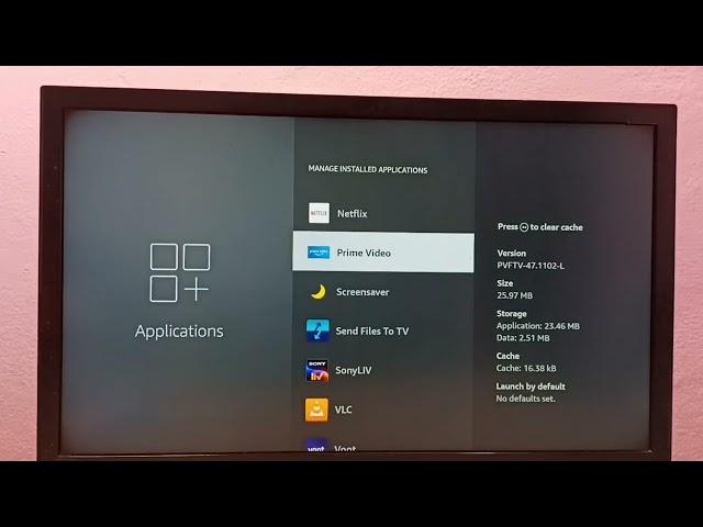 Amazon Fire TV Stick : How to Clear Data of Amazon Prime Video App