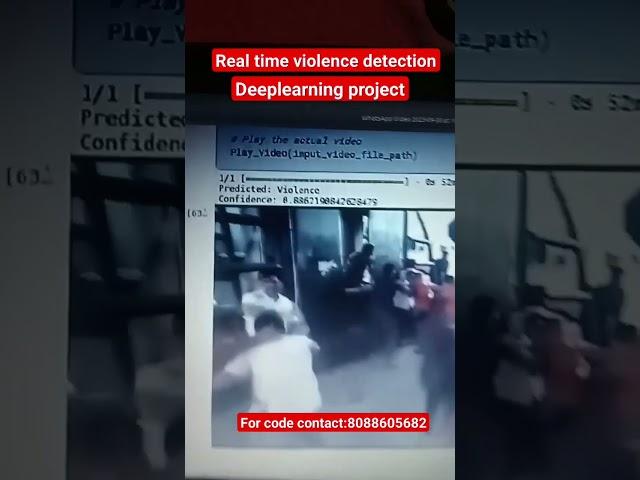 Real time violence detection IEEE based deeplearning project