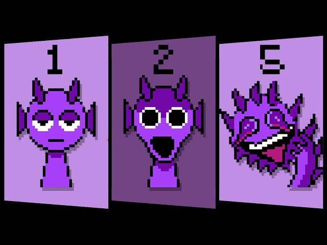 Durple's phases in 8-Bit (Sprunki)