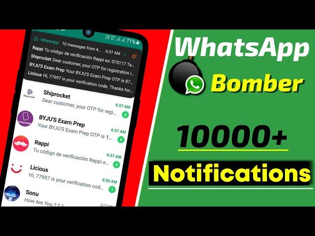 How to Send Unlimited Messages / Notifications on WhatsApp | WhatsApp Bomber 