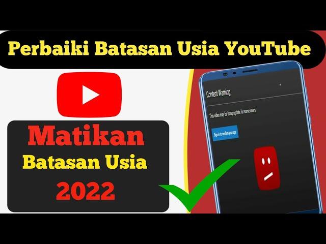 Cara Menghapus Batasan Usia di Youtube 2023 (Mudah & Bekerja) Android dan ios