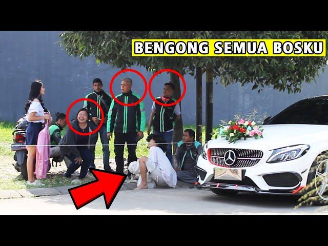 GEMBEL KELAPARAN DIJEMPUT CALON ISTRINYA PAKE MOBIL PENGANTIN MERCY !! Semua Kaget bro.......