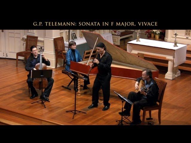 G.P. Telemann Sonata in F major, Vivace; Gonzalo X. Ruiz, baroque oboe with Voices of Music