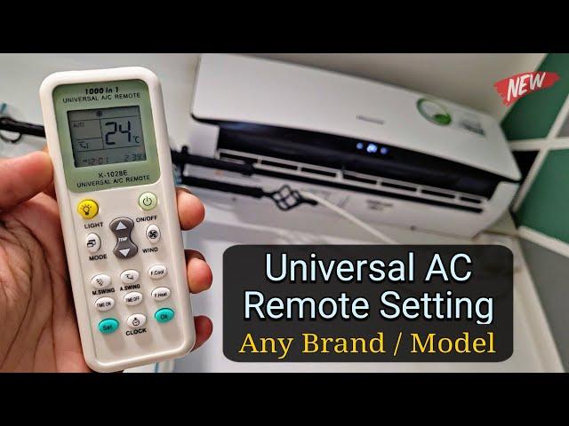 [New] Universal AC Remote Setting | Chunghop K 1028E Setup (Any Brand/Model)