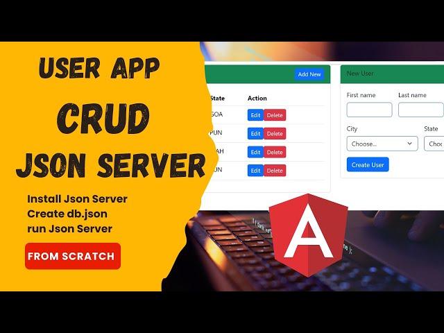 User Registration app with Json Server | CRUD with Json Server | Angular 17