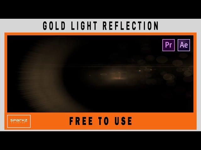 Gold Light Reflection | Leak Light | Premier pro | Aftereffects