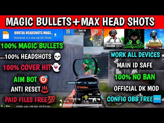 BGMI 3.6MAGIC BULLET TRACKING AUTOHEADSHOT CONFIG FILE | HIGH DAMAGE AIMBOT CONFIG BGMI,GL,KR 3.6