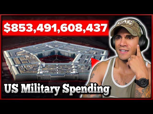 How much does the US spend on its military - Marine reacts