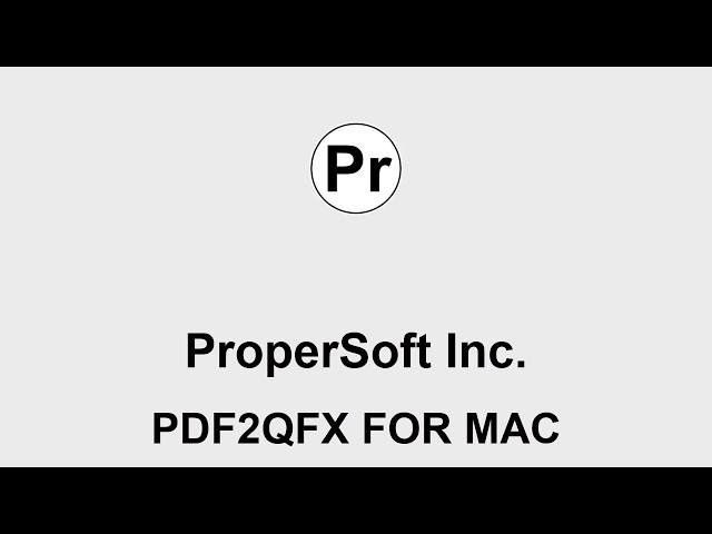 PDF2QFX (macOS): Convert PDF to QFX and import into Quicken