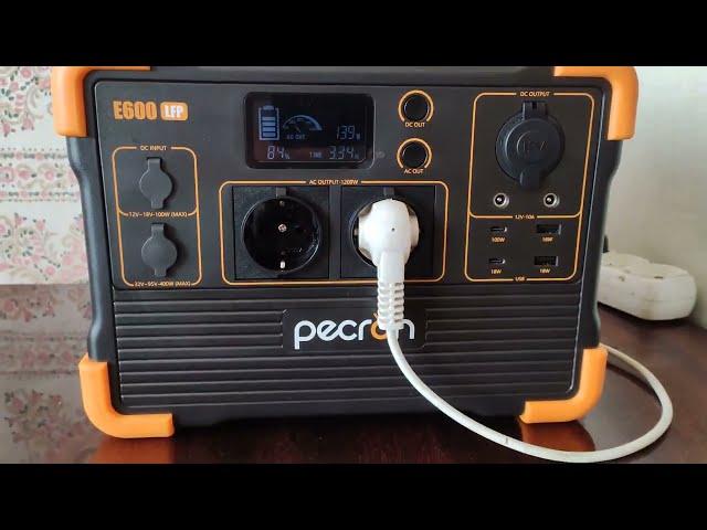 PECRON E600LFP 230V Portable Power Station 1200W 614Wh LiFePo4 EU Version