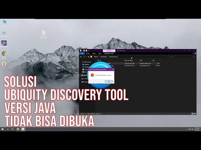 FIX UBNT Ubiquity Discovery Tool TIDAK BISA DIBUKA! | A Java Exception has Occured