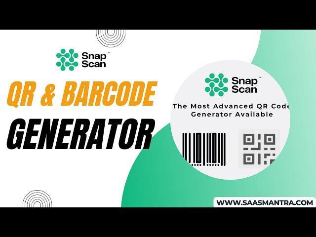 SnapScan Lifetime Deal | QR & Barcode Generator | SaaS Mantra #saas #saasmantra