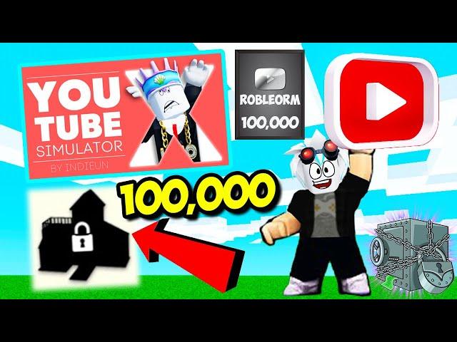 ЮТУБ СИМУЛЯТОР Х! ПОЛУЧИЛ ЮТУБЕРСКИЙ ДОМ ЗА 100,000 ПОДПИСЧИКОВ! ROBLOX YouTube Simulator X