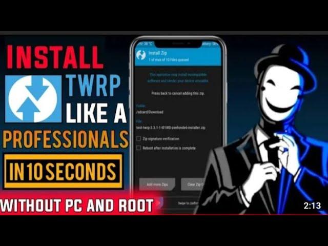 Watch "Install TWRP Recovery Without Root Without pc ,TWRP Recovery install no pc no root !!"