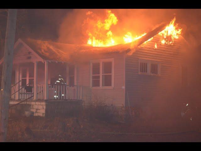 Raw Helmet Cam Footage of a Working Structure Fire MHFD