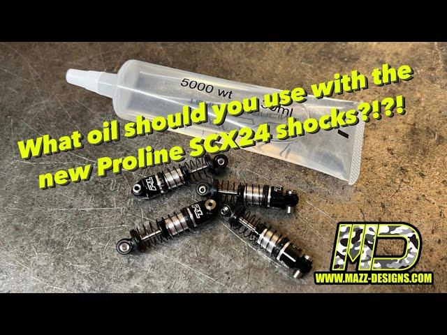 60 second overview on @ProLineRacingYT Scx24 oil shocks! Thinking outside the box!