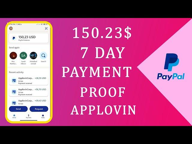 AppLovin payment proof bangla। Live Payment Proof $150.23 doller। AppLovin payment & Earning proof