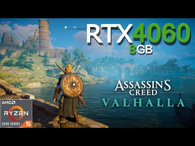 Assassin's Creed Valhalla | RTX 4060 8GB + Ryzen 5 5500 ( 1080p Maximum Settings ) FREE ROAM