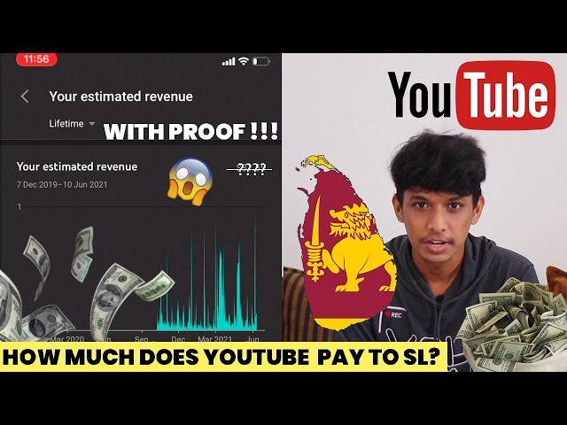 INCOME REVEAL WITH PROOF !! HOW MUCH DOES YOUTUBE PAY IN SRI LANKA FULLY EXPLAINED