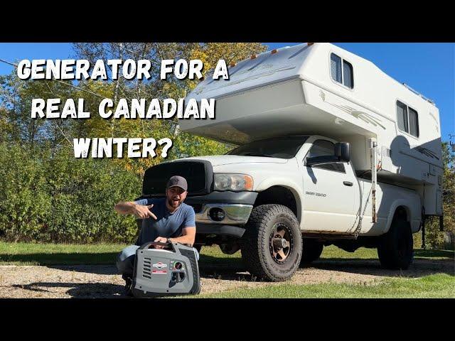 Why YOU Should Get a Generator for REAL Canadian Winters Living In a Truck Camper/Van