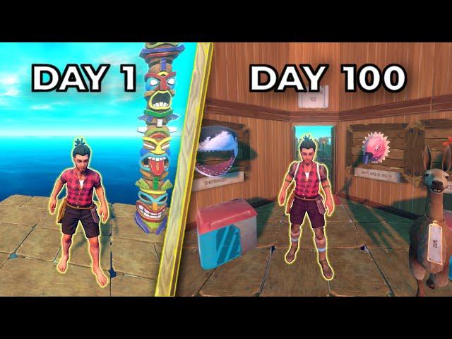 I Spent 100 Days In RAFT And Here's What Happened | FULL STORY