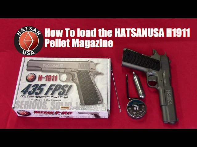 How to load the Hatsan H1911 pellet magazine