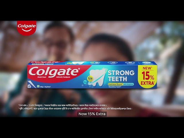 Daaton Ka Poshan | Colgate Strong Teeth 100gm, Ab 15% EXTRA | Malayalam