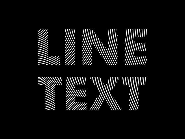 How to Fill Text with Lines in Adobe Illustrator CC