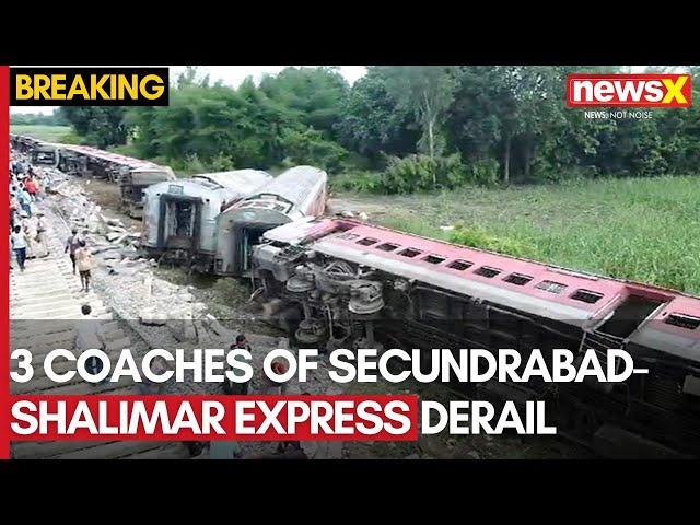 Breaking News | Three Coaches Of Secunderabad-Shalimar Express Train Derail Near Howrah | NewsX