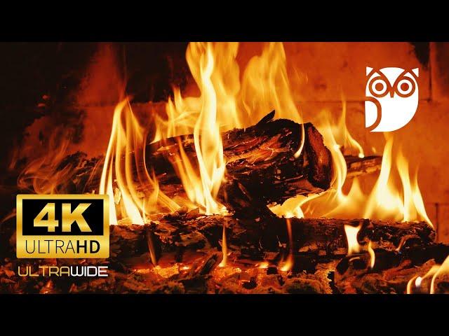 10 Hours of Relax and Stress Relief WhiteOwl  Fireplace  UHD 4K ULTRA WIDE