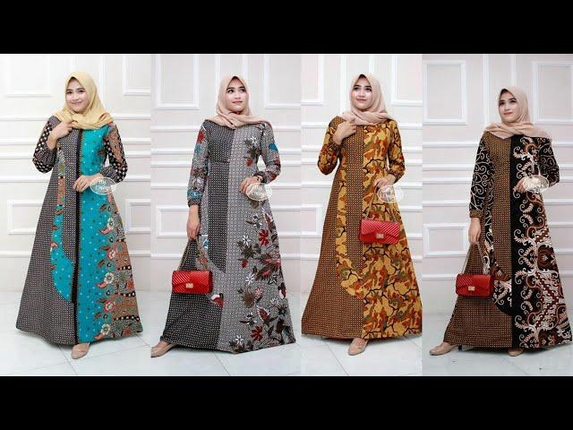 INSPIRASI GAMIS BATIK TERCANTIK TERBAIK DENGAN SETELAN CASUAL DAN TRENDY