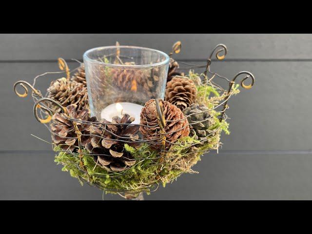 Outdoor Drahtkorb für Garten, Terasse oder Balkon * ein besonderer Hingucker zum selber machen