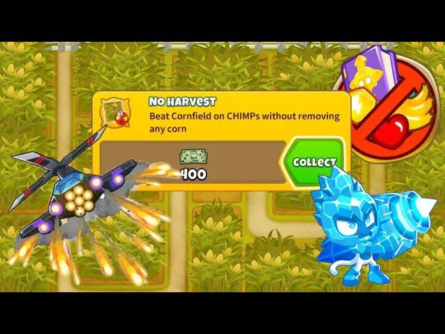 No Harvest Achievement Guide Cornfield CHIMPS BTD6