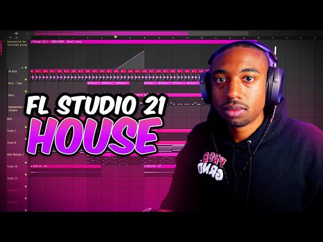 FL Studio 21 Beginners House Tutorial (No Extra Plugins Needed)