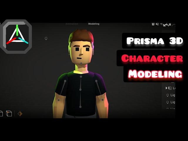 Character Modeling in Prisma 3D.. (Timelapse)