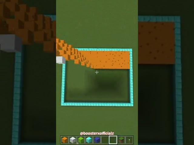 Minecraft Flag Of India | Minecraft Falling Pixel Art #Shorts | BoosterX