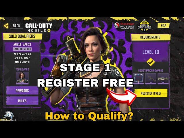 How to Register for Stage 1 | World Championship 2024 Cod Mobile | How to Qualify