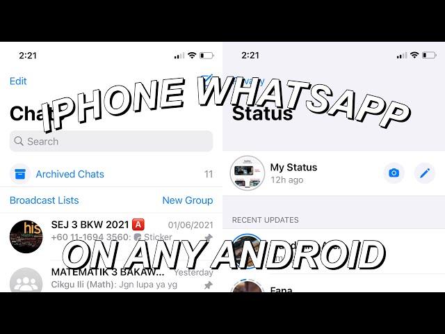 How To Change Android Style Whatsapp to iPhone (iOS Whatsapp)