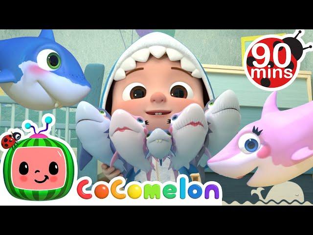 Baby Shark + Wheels on the bus & More Popular Kids Songs | Animals Cartoons for Kids |Funny Cartoons