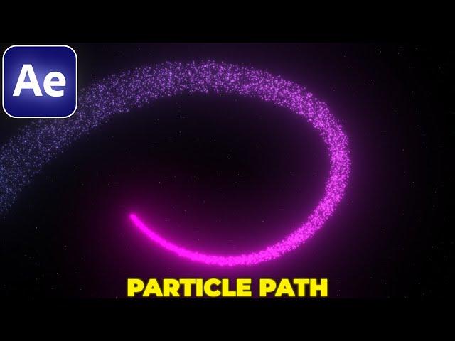 PARTICLES ALONG PATH in After Effects | NO PLUGINS