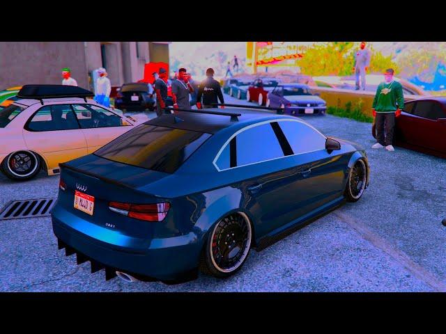 GTA5 EXTREME STANCE CAR SHOW IMACULATE SUNSET VIBES