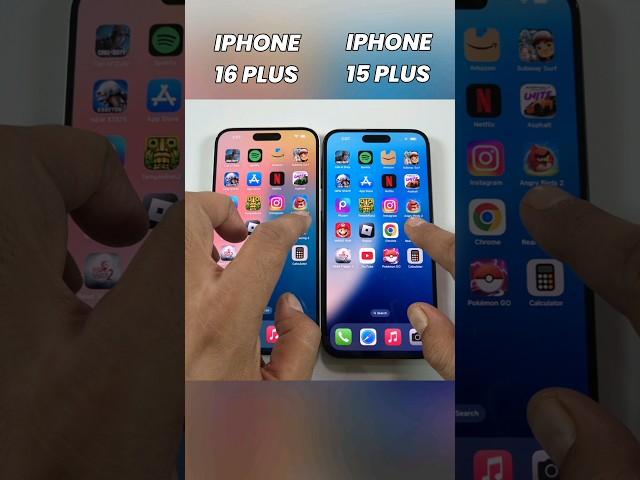 iPhone 16 Plus vs iPhone 15 Plus Speed Test - Ultimate Test  Fastest Phone Ever !! #shorts