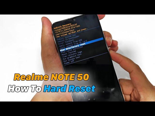 How To Hard Reset Realme NOTE 50